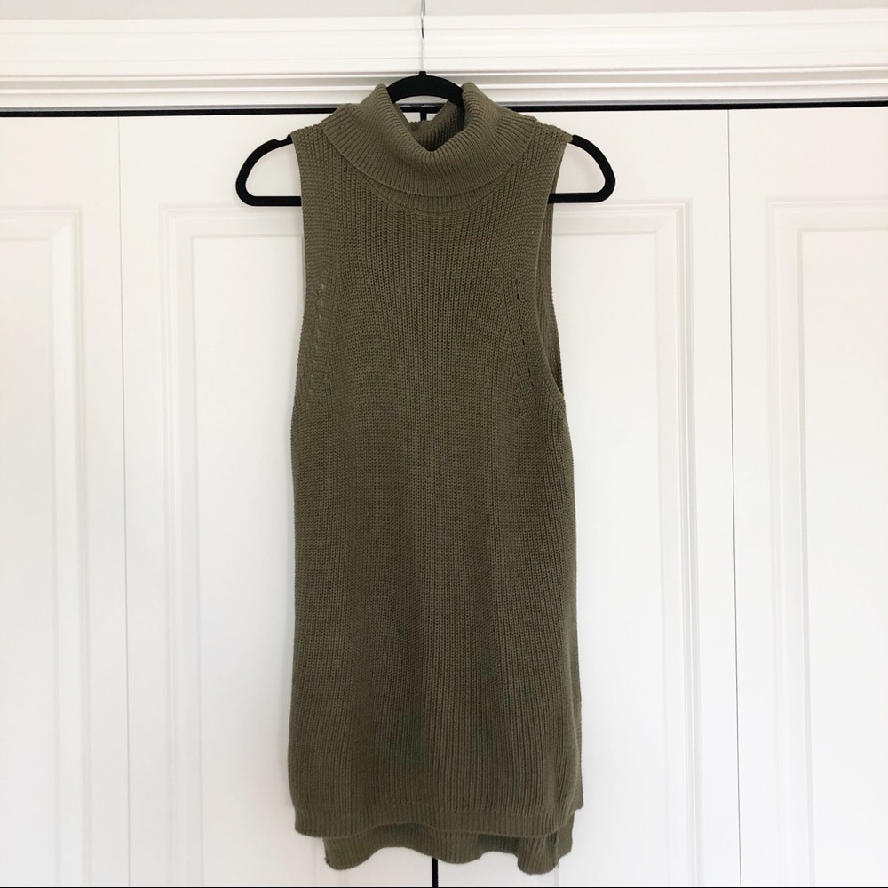 Lk New, Olive green cowl neck sweater